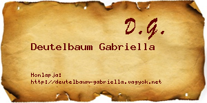 Deutelbaum Gabriella névjegykártya